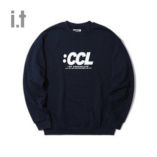 it :CHOCOOLATE情侣款圆领卫衣冬季个性logo印花3484XWF