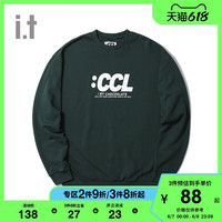 it :CHOCOOLATE情侣款圆领卫衣冬季个性logo印花3484XWF