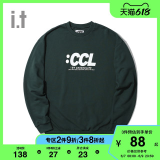 it :CHOCOOLATE情侣款圆领卫衣冬季个性logo印花3484XWF