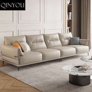 亲友（qinyou）2023年新款意式极简布艺沙发组合大小户型客厅家具整装布沙发 直排2.8M
