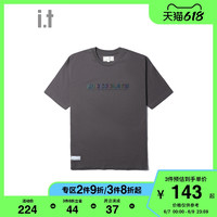 it :CHOCOOLATE男装短袖T恤春夏潮流镭射图案印花1207XSI