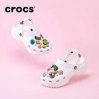 crocs 卡骆驰 周雨彤同款Crocs卡骆驰厚底云朵洞洞鞋户外凉鞋沙滩鞋女鞋|206750