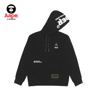 Aape R男装秋冬字母军团成员头像印花抽绳薄绒连帽卫衣3902XXJ