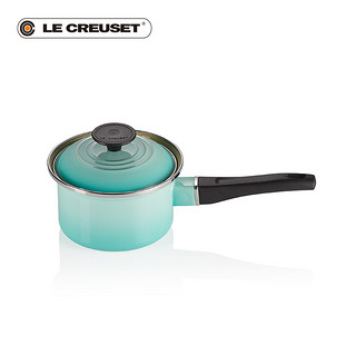 LE CREUSET 酷彩 珐琅钢奶锅(14cm、1.45L、珐琅钢、青羽色)