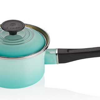 LE CREUSET 酷彩 珐琅钢奶锅(14cm、1.45L、珐琅钢、青羽色)