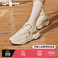 FILA 斐乐 FUSION斐乐潮牌FLASH女鞋跑步鞋2023夏季新款潮鞋复古运动鞋