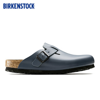 BIRKENSTOCK包头情侣款软木拖鞋男女款外穿Boston系列 黑色窄版0060193 46