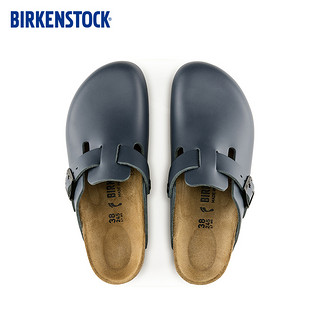 BIRKENSTOCK包头情侣款软木拖鞋男女款外穿Boston系列 黑色窄版0060193 46
