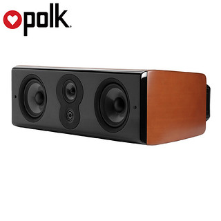 polk 普乐之声 LSIM706 无源木质中置音箱家庭影院专业家用音响 樱桃木色