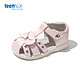  TEENMIX 天美意 女童凉鞋包头2023年夏季新款宝宝小童软底皮儿童沙滩鞋　