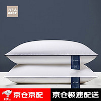 HLA 海澜之家 HEILAN HOME）枕头枕芯 五星级酒店 纤维软枕芯床上用品 一只装