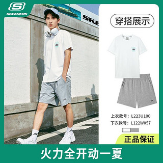 SKECHERS 斯凯奇 中性款运动T恤 L223U100