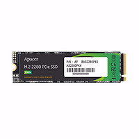 Apacer 宇瞻 AS2280P4 M.2 NVME 固态硬盘  1TB