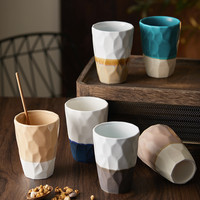 喝茶杯子陶瓷男女个人专用大号大容量家用漱口高杯待客情侣高颜值