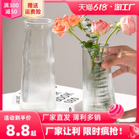 姝好 简约水培玻璃花瓶餐桌装饰摆件