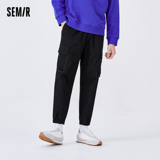 森马 Semir休闲裤男潮酷流行工装宽松慢跑春季时尚通勤日常束脚舒适长裤 驼色B5100 （常规款） 185/88A/XXL