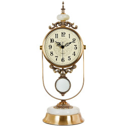 北极星落地钟_polaris 北极星 座钟金属陶瓷台钟玉石精致书房摆钟个性