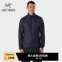 ARC'TERYX 始祖鸟 NORVAN WINDSHELL  风壳 轻量透气 男子 防风夹克 Black Sapphire/蓝黑色 L