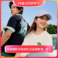 抖音超值购：SKECHERS 斯凯奇 IP新款夏季运动速干男女同款印花短袖L223U044