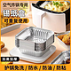 锡纸空气炸锅专用烧烤锡纸盘大号方形食品级家用加厚耐高温烤箱