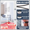 明航全磁条防蚊虫金刚网纱门帘夏季免打孔魔术贴磁性自吸卧室沙门帘子 白色条纹 宽160*高220cm