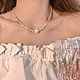 Trendolla 贝壳珍珠碎银几两项链女小众设计气质轻奢锁骨链高级感颈饰