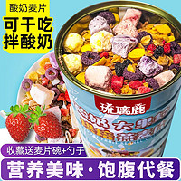 琉璃鹿 酸奶水果烘焙麦片即食营养早餐代餐网红食品500克