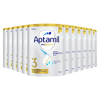 Aptamil 爱他美 澳洲白金版 活性益生菌婴儿配方奶粉 3段 900g*12罐