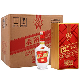 WULIANGYE 五粮液 五粮浓香 金珀 浓香型白酒 一系列 52度 500mL*6瓶 整箱