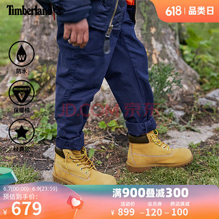 Timberland 童鞋大童户外休闲鞋防水抓地高帮黄靴12709 12709W