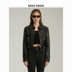 BASIC HOUSE 百家好 女款显瘦夹克