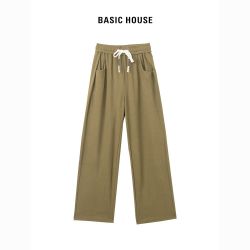 BASIC HOUSE 百家好 女款宽松抽绳休闲裤