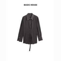 BASIC HOUSE 百家好 女款翻领衬衫