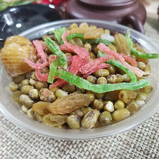 黄富兴苏式绿豆汤杯夏季清凉红绿丝绿豆粥解暑配料即冲即食即饮用