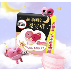 kotex 高洁丝 经典系列 夜安裤裤型卫生巾 L 6片