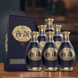 汾酒 山西杏花村汾酒53度 1500清道清香型白酒500ml*6盒