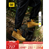 CAT 卡特彼勒 卡特经典大黄靴马丁靴工装靴男鞋23新款户外牛皮高帮靴COLORADO-D 黄色 39