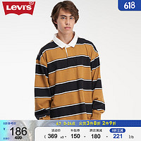 LEVI 's李维斯男士拼色条纹休闲翻领针织休闲服 拼色 M