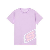 SKECHERS 斯凯奇 L220B113/00KC 儿童T恤 薰衣草紫 170cm