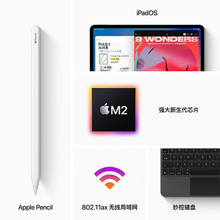 Apple iPad Pro 11/12.9英寸 平板电脑 2022年款Liquid视网膜 美版 11寸 WIFI 256G 黑色 美版