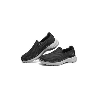 SKECHERS 斯凯奇 男鞋运动鞋轻质缓震健步鞋216208 黑色/BLK 42