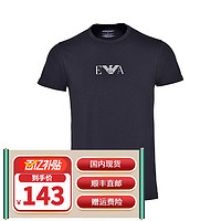 EMPORIO ARMANI ARMANI）男装 男士时尚休闲修身薄款短袖T恤 97926 黑色 M