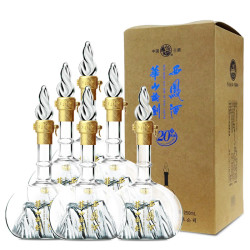 西凤酒 华山论剑20年半斤装 20年45度 凤香型白酒 250ml*6瓶 整箱装