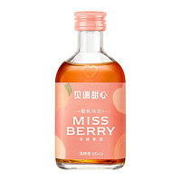 MISS BERRY 贝瑞甜心 MissBerry贝瑞甜心蜜桃乌龙100ml*1瓶果酒低度微醺