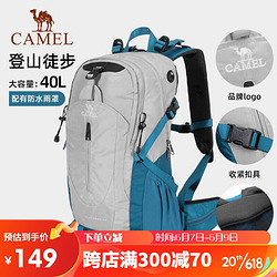 CAMEL 骆驼 登山包户外专业背包男女运动双肩包大容量轻便徒步 A1W3QJ111银灰