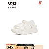 UGG 2022夏季新款女士凉鞋厚底魔术贴LOGO款休闲时尚凉鞋 1125101 WHT  白色 39