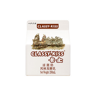 卡士 CLASSY.KISS 卡士活菌奶原味200mL 酸奶 风味发酵乳 生鲜低温奶 5种益生菌 12盒