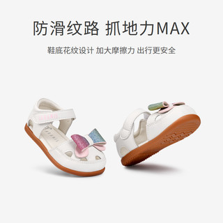 TARANIS 泰兰尼斯 女童蝴蝶结凉鞋