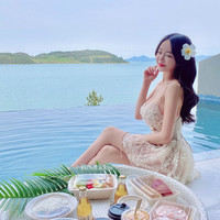 MIEREEN 日系仙女范蕾丝裙式泳衣女连体性感保守显瘦露背聚拢温泉度假泳装