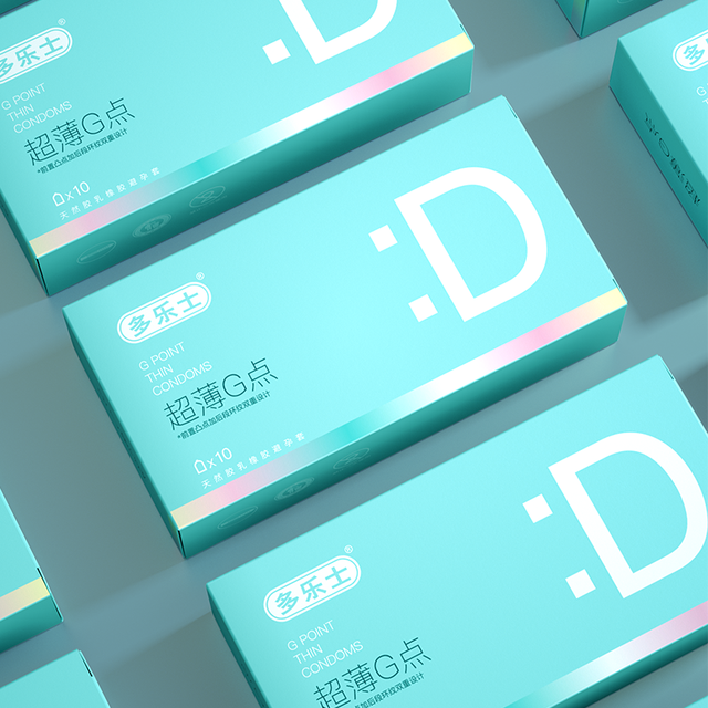 Donless 多乐士 进口避孕套安全套 超薄颗粒环纹 共10只